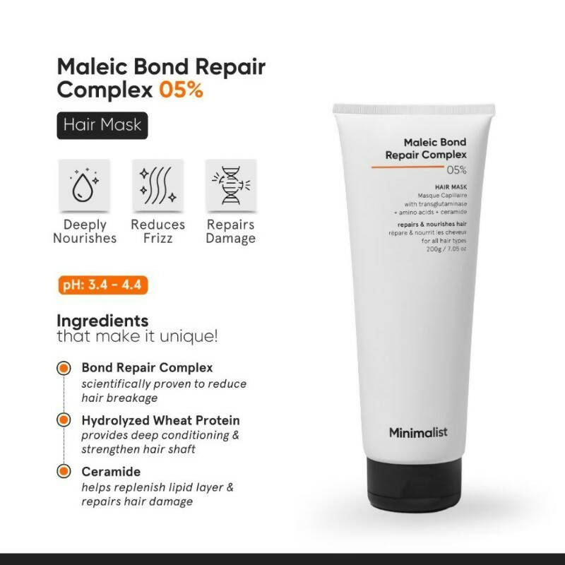 Minimalist Maleic Bond Repair Complex 5% Hair Mask - Distacart