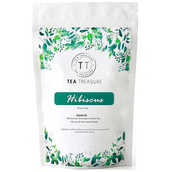 Tea Treasure Hibiscus Green Tea Powder