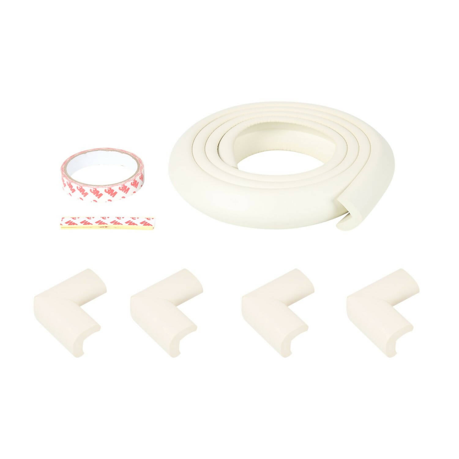 Safe-O-Kid Unique High Density L-Shaped 2 Mtr Long 4 Large Edge Guard With 16 Corner Cushions - Distacart