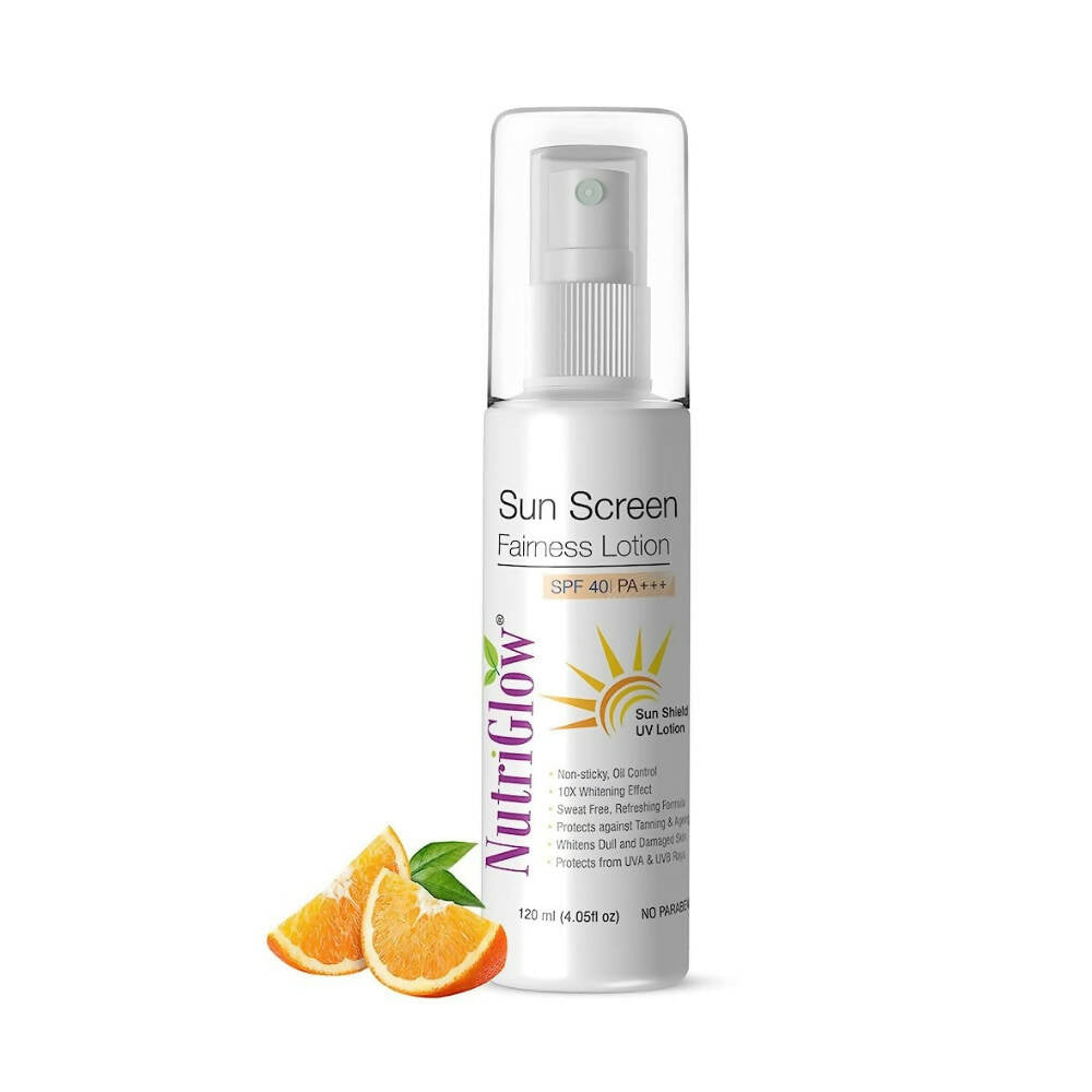 NutriGlow Sunscreen Fairness Lotion SPF 40 PA+++ - Distacart