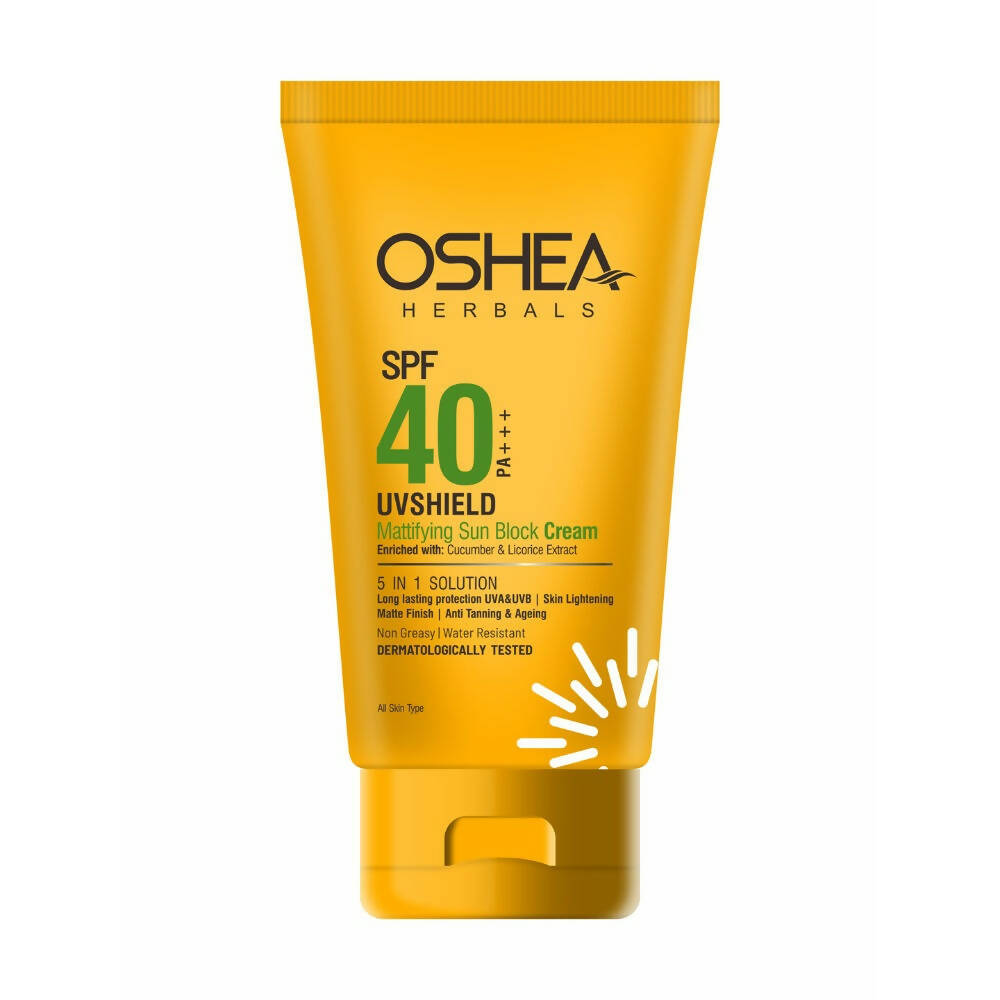 Oshea Herbals UV Shield Mattifying Sun Block Cream 5 In One Solution SPF 40 - Distacart