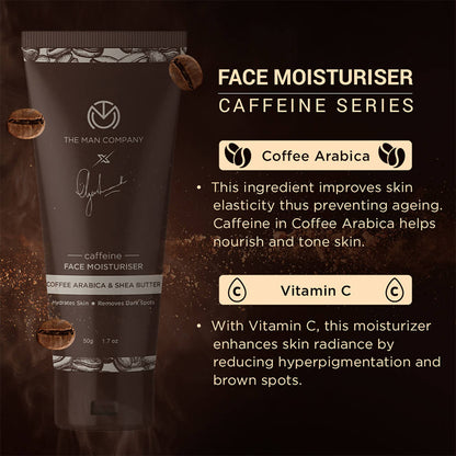 The Man Company Caffeine Face Moisturiser - Distacart