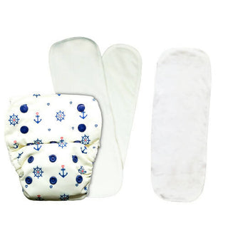 Kindermum Nano Pro Aio Cloth Diaper (With 2 Organic Inserts And Power Booster)-Anchor For Kids - Distacart