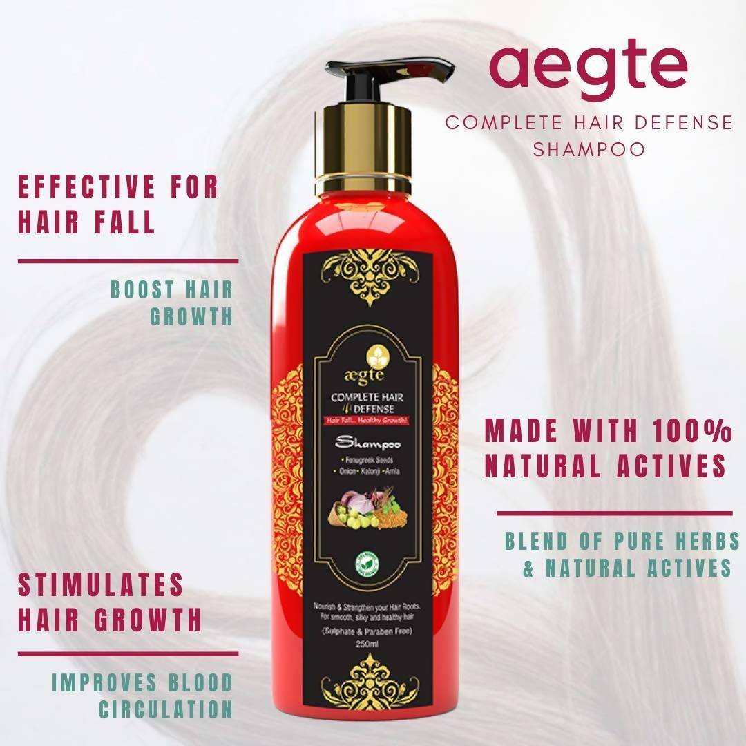 Aegte Premium Onion Hair Oil And Complete Hair Defense Shampoo uses