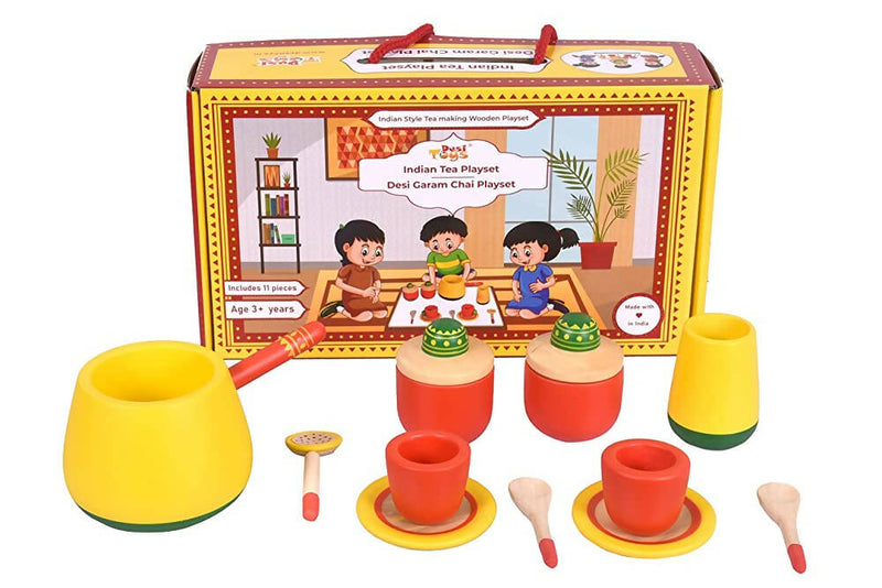Desi Toys Indian Tea Playset / Desi Garam Chai Playset - Distacart