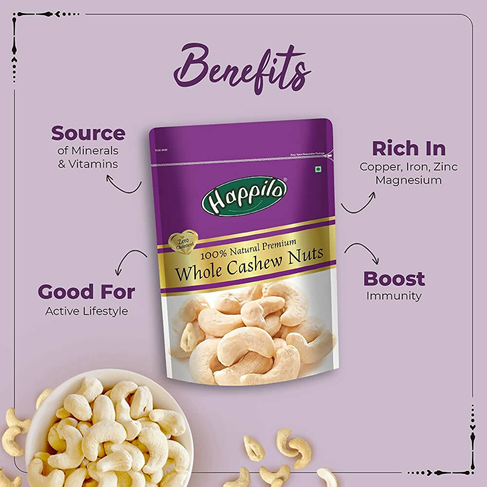 Happilo Premium Dry Fruits Combo (California Almonds, Raisins, Whole Cashews, Roasted Pistachios) - Distacart
