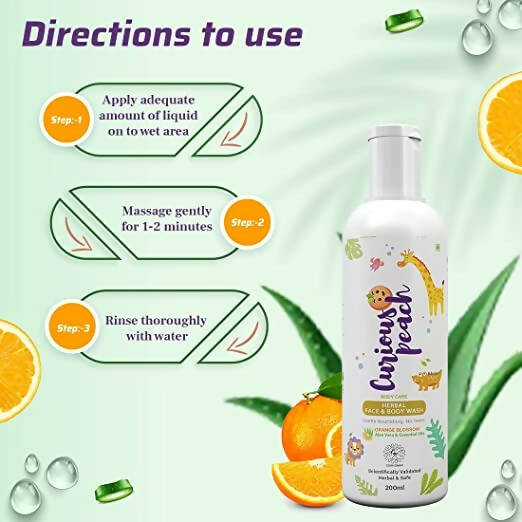 Curious Peach Herbal Face & Body Wash - Distacart