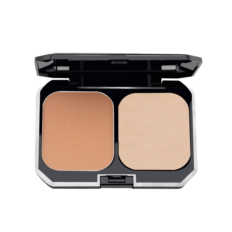 Glamgals Hollywood-U.S.A 2 In 1 Two Way Cake Compact Makeup + Foundation SPF 15, (Sandy Brown) - Distacart