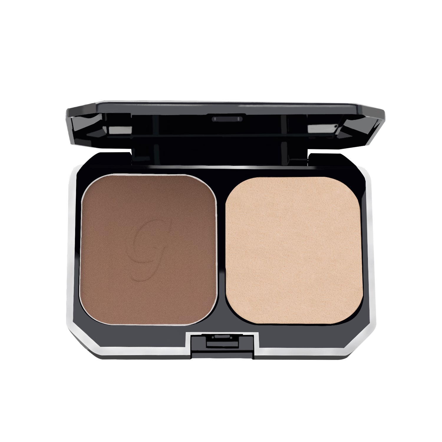 Glamgals Hollywood-U.S.A 2 In 1 Two Way Cake Compact Makeup + Foundation SPF 15, (Brown) - Distacart