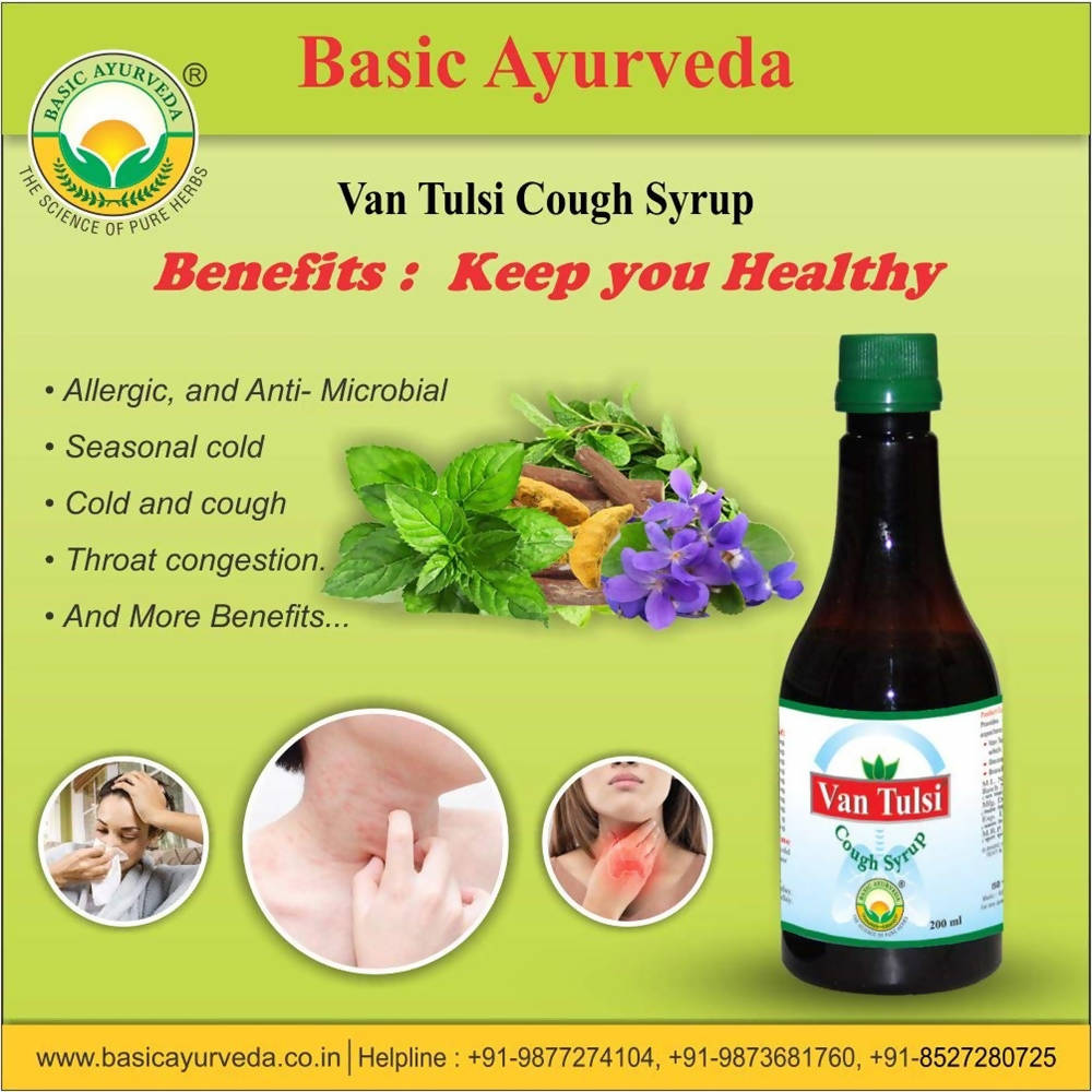 Basic Ayurveda Van Tulsi Cough Syrup Benefits