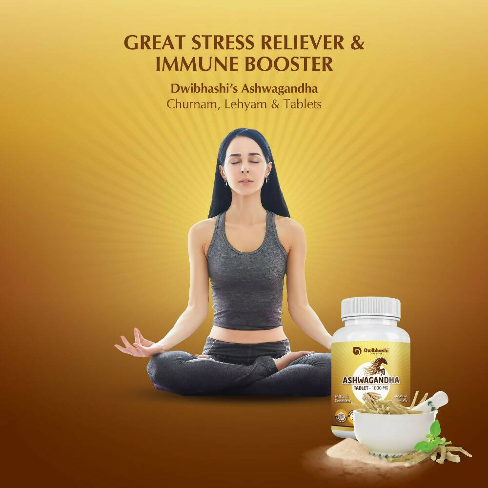 Dwibhashi Ashwagandha Tablets - Distacart