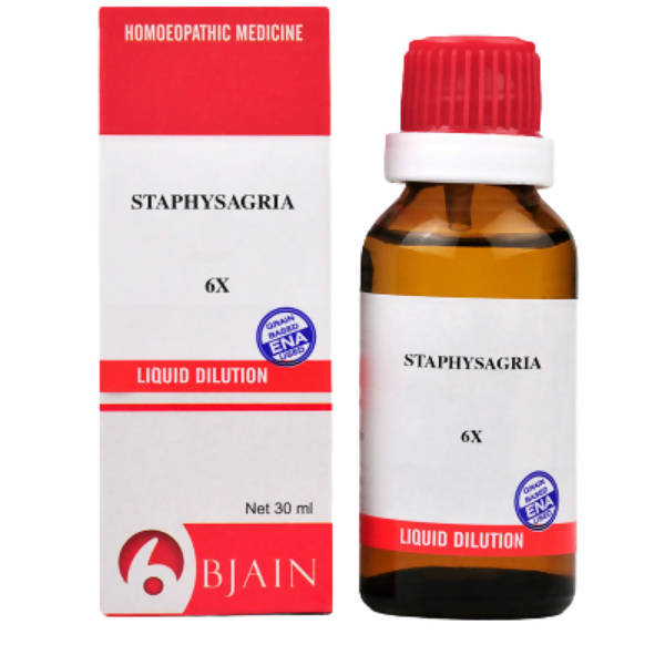 Bjain Homeopathy Staphysagria Dilution 6X