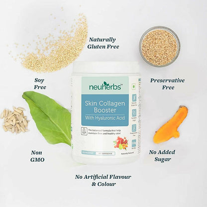 Neuherbs Skin Collagen Booster Powder-Mixed Fruit Flavor - Distacart