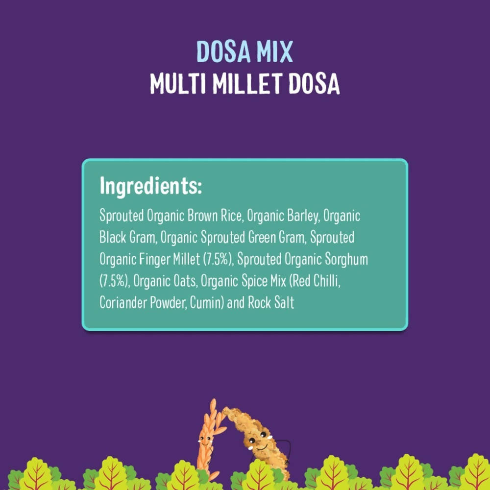 Timios Organic Multi Millet Dosa Mix Ingredients