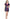 Ruhani HLSC Poly Satin Pink Navy Nighty Fits Bust (Ruhani_NT_03_FS)