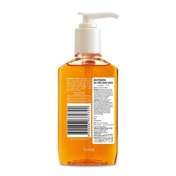 Neutrogena Oil-Free Acne Wash - Distacart