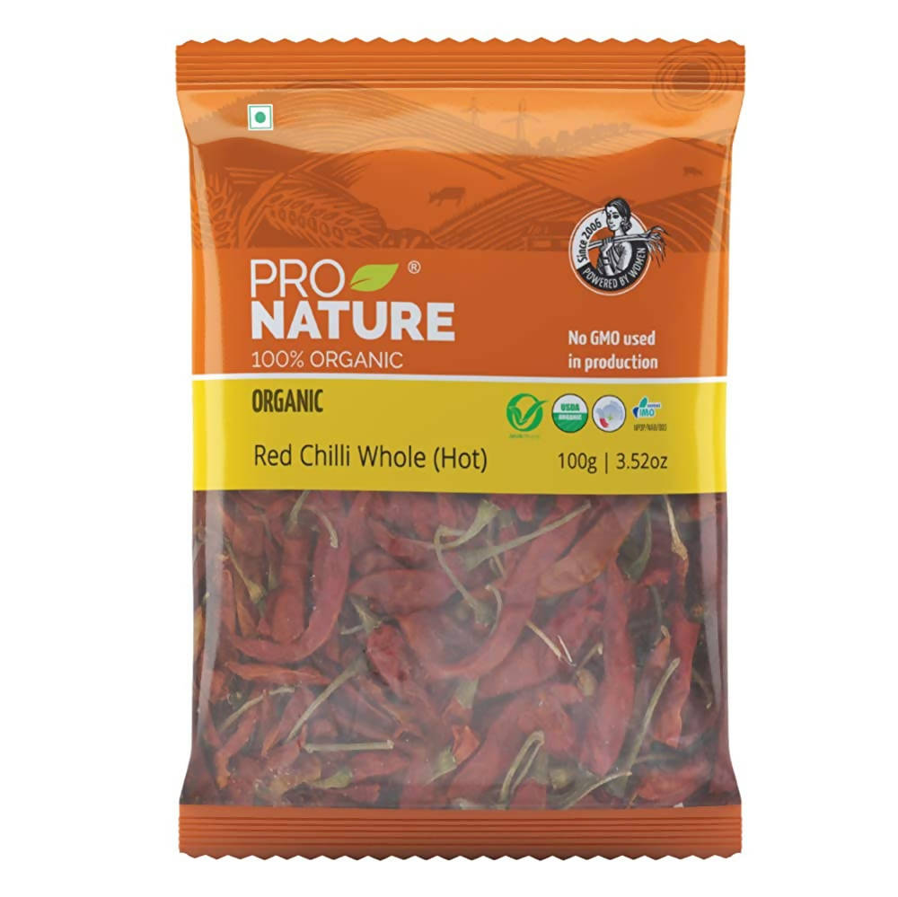 Pro Nature Organic Red Chilli Whole (Hot)