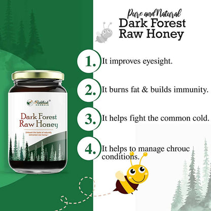 Riddhish Herbals Dark Forest Raw Honey - Distacart