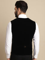 Thumbnail for Even Apparels Men's Black Waistcoat with welt pockets - Distacart