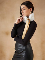Thumbnail for InWeave Women's Pure White Fur Neckpiece - Distacart
