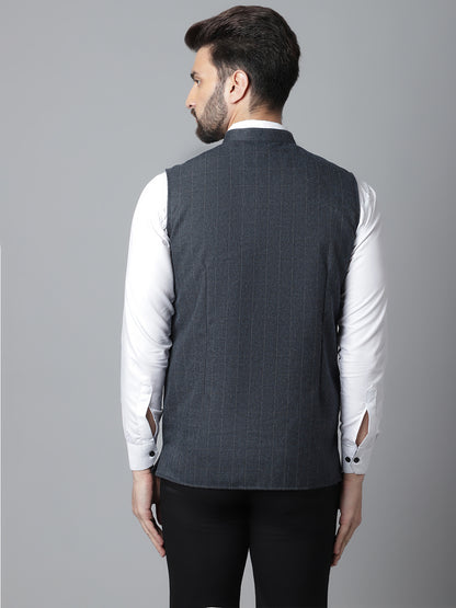 Even Apparels Men's Beige Nehru Jacket With Welt Pockets - Distacart