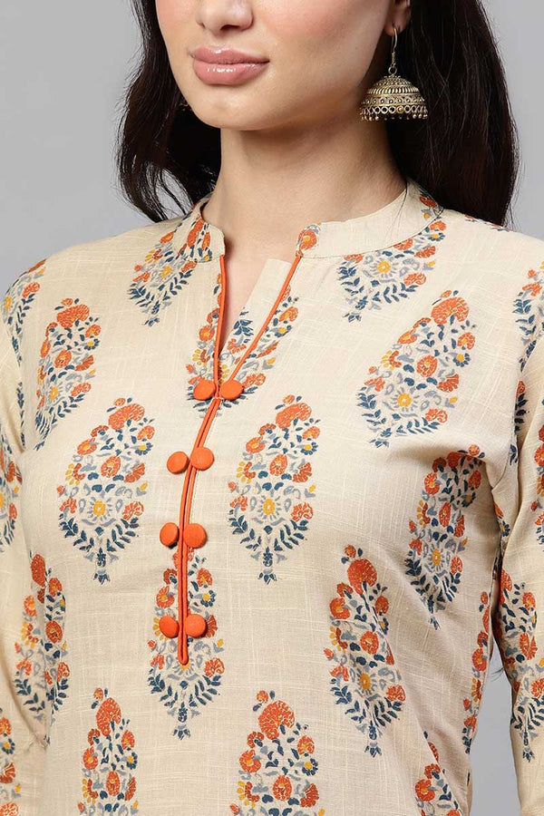 Black & Beige Striped Mul Cotton Kurti – Women Ethnic Wear Wholesale Manufacturer