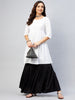 InWeave Women's Cream Short Anarkali Kurta - Distacart
