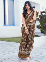Thumbnail for Kalini Floral Printed Bagh Saree - Distacart