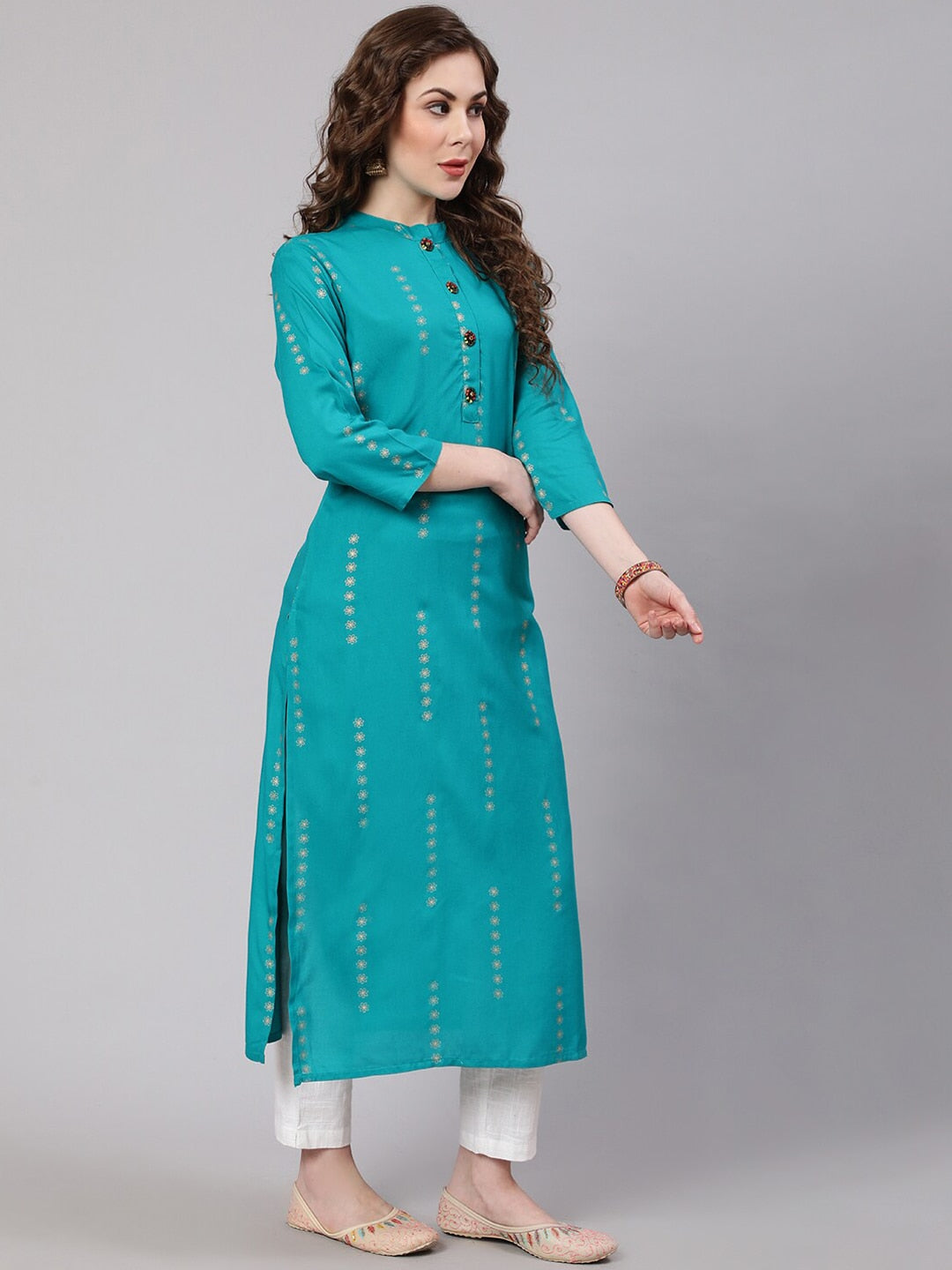 Kalini Floral Printed Floral Kurta - Distacart