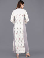 Thumbnail for Kalini Women Off White Geometric Printed Anarkali Kurta - Distacart