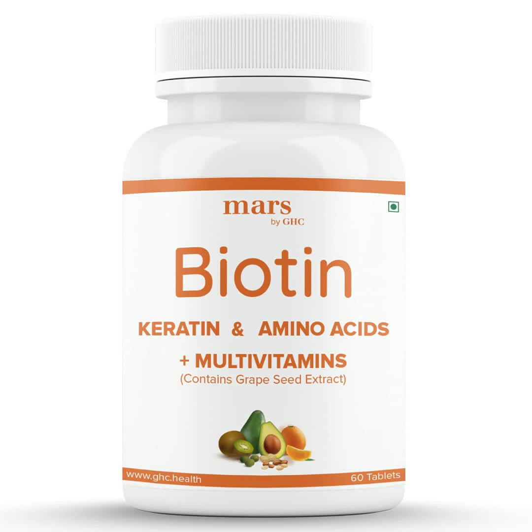 Mars By GHC Beard Biotin Tablets with Keratin & Amino Acids - Distacart