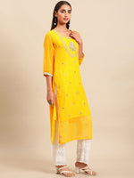 Thumbnail for Sangria Women Ethnic Motifs Printed Mirror Work Indie Prints Kurta - Distacart