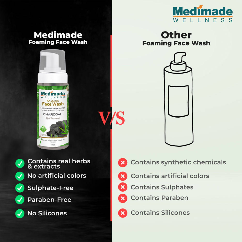 Medimade Wellness Foaming Face Wash With Charcoal