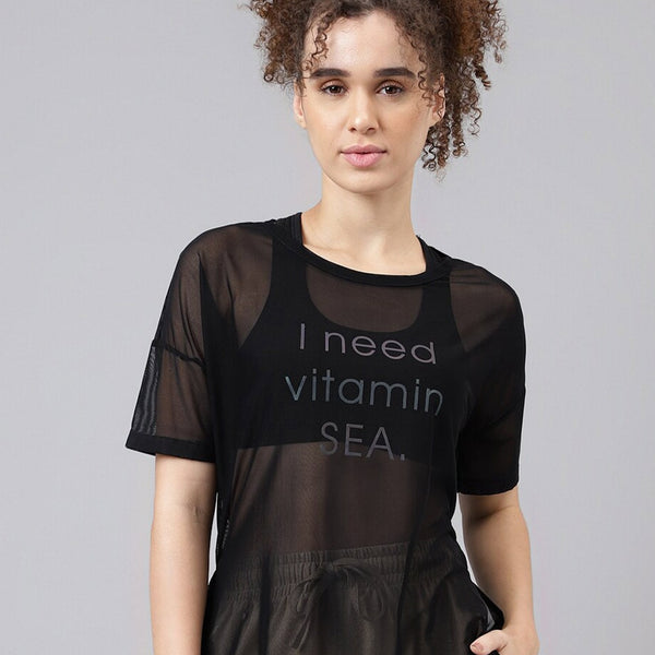 MKH Typography Printed Dri-Fit Relaxed Fit Training or Gym T-Shirt - Distacart