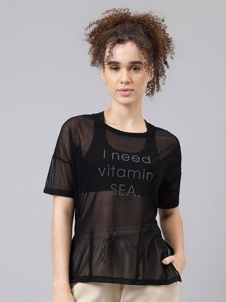 MKH Typography Printed Dri-Fit Relaxed Fit Training or Gym T-Shirt - Distacart