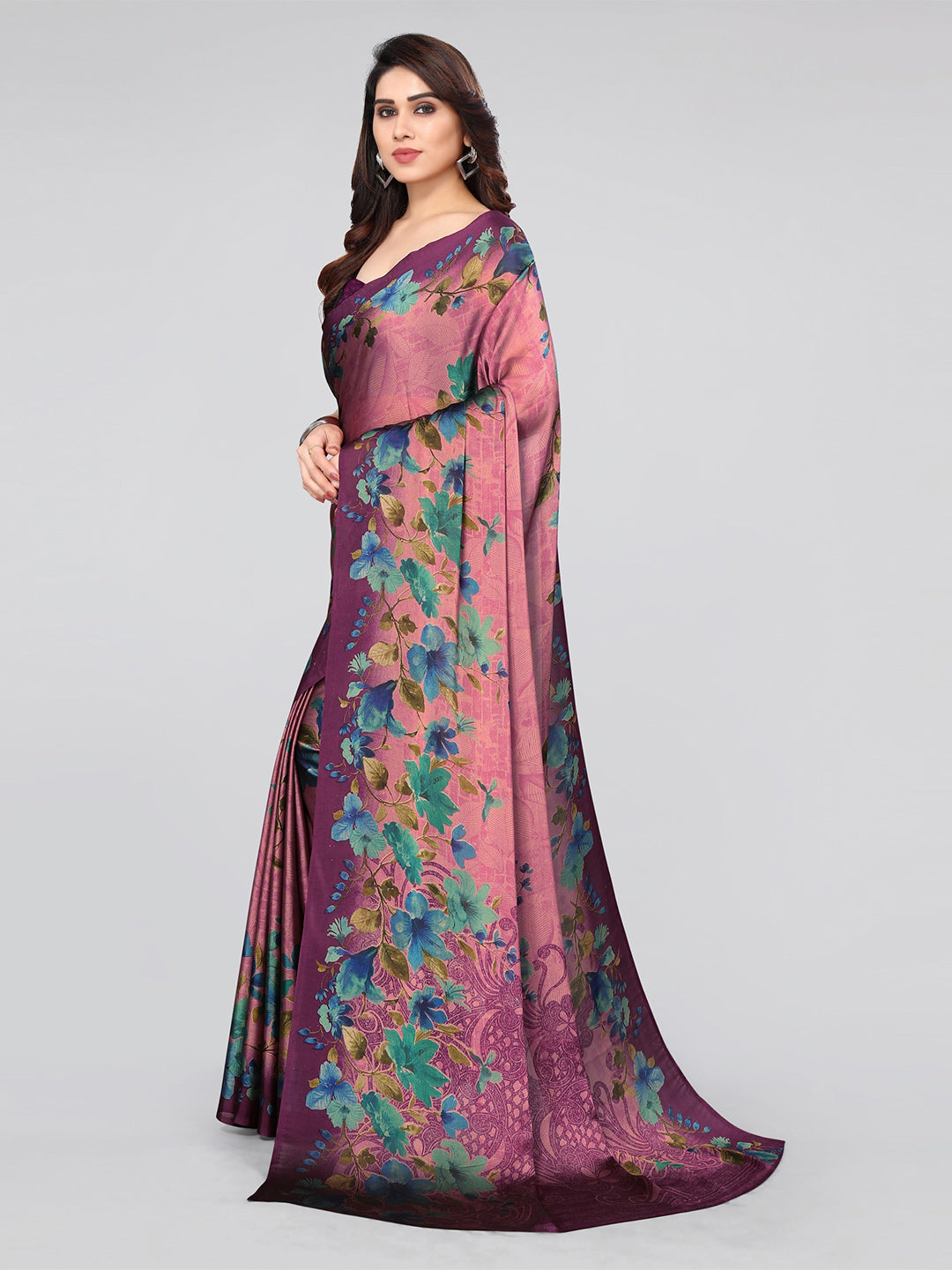 Kalini Floral Saree - Distacart