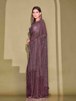 Thumbnail for Tikhi Imli Sequinned Embellished Saree - Distacart