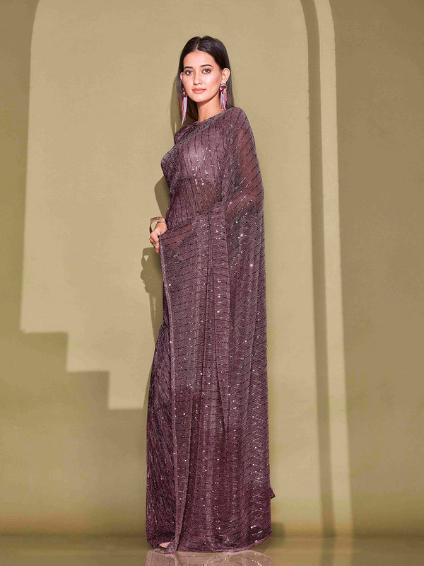 Tikhi Imli Sequinned Embellished Saree - Distacart