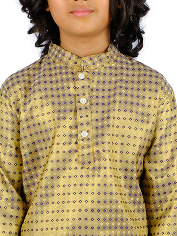 Sethukrishna Boys Blue Striped Kurti with Dhoti Pants - Distacart