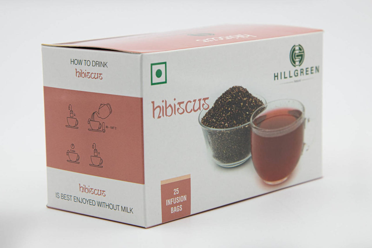 Hillgreen Natural Hibiscus Tea Bags - Distacart