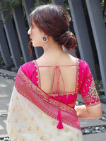 Thumbnail for Kalini Ethnic Motifs Woven Design Zari Banarasi Saree - Distacart