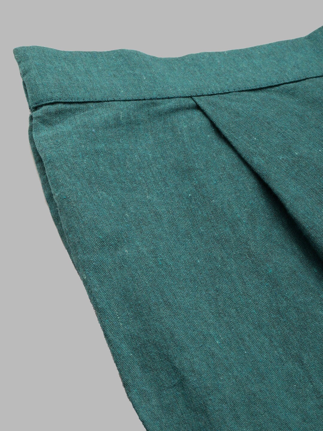 Kalini Mandarin Collar Woven Design Kurta with Trousers - Distacart