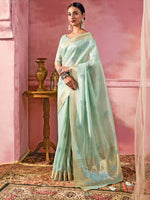 Thumbnail for Soch Woven Design Zari Tissue Kota Saree - Distacart