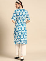 Thumbnail for Sangria Women Pure Cotton Floral Printed Kurta - Distacart