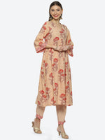 Thumbnail for Biba Floral Printed Kurta With Trousers & Dupatta - Distacart