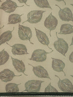 Thumbnail for Sangria Olive Green Leaf Print Pure Chiffon Saree - Distacart
