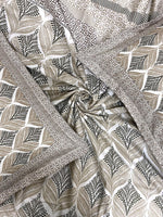 Thumbnail for BELLA CASA Beige & Off White Ethnic Motifs 350 TC King Bedsheet with 2 Pillow Covers - Distacart
