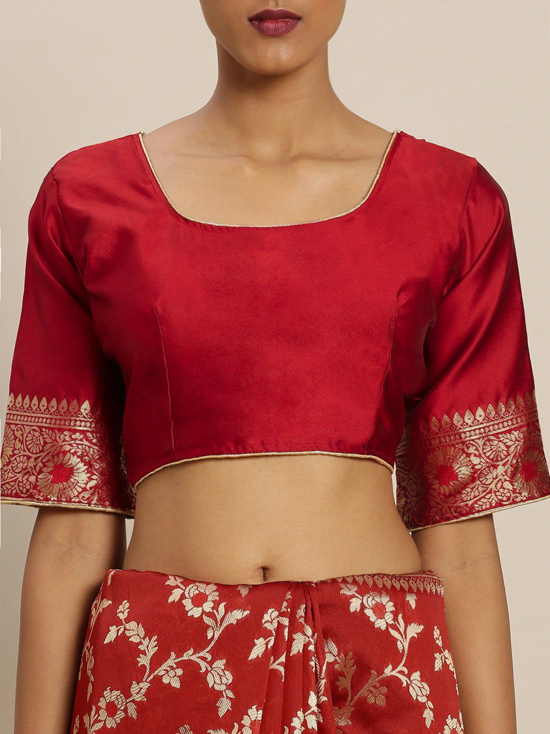 Sangria Floral Woven Design Kanjeevaram Sarees - Distacart