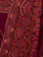 Thumbnail for Koskii Ethnic Motifs Embroidered Poly Georgette Saree - Distacart