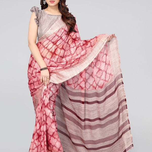 Kalini Printed Chiffon Saree - Distacart